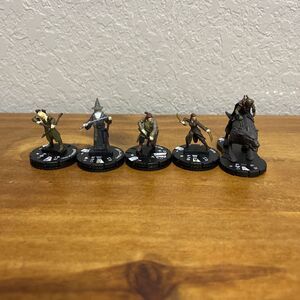 The Hobbit Clix Gandalf, Legolas, Tauriel, Orc, Bard Characters Lot Of 5